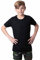 Mivaro Jungen Sport Shirt Trikot Funktionsshirt Laufshirt Fußball Training Tshirt, Größe:146/152, Farbe:Schwarz