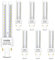 EXTRASTAR 2 Pines Bombillas LED PLC Tubo 2U,10W, Maiz G24, 950Lm, Luz Fría 6500K, No regulable, Pack de 6