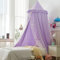 THREENTDAY Betthimmel für Mädchen, doppellagig, kuppelförmig, Moskitonetz, Prinzessin, Baldachin für Mädchen, Schlafzimmer, Dekoration, Leseecke (lila)