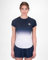 BIDI BADU Damen Crew Gradiant Tee - Dark Blue, White, Größe:L
