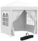 Outsunny Gazebo 2x2 m Pop-up Impermeabile con 4 Pareti Rimovibili, Gazebo Pieghevole in Metallo e Poliestere con Borsa da Trasporto, Bianco
