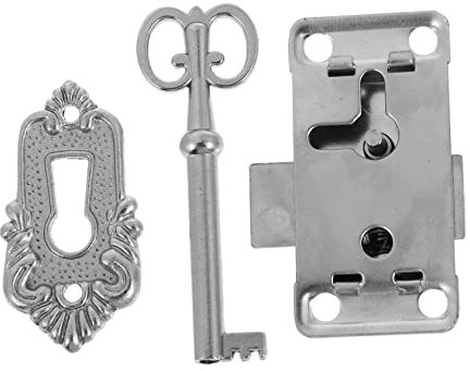 KONTONTY 2 Sets Antique Wooden Locks Vintage Latch for Jewelry Box Latches and Antique Cupboard Locks for Vintage Storage Box and