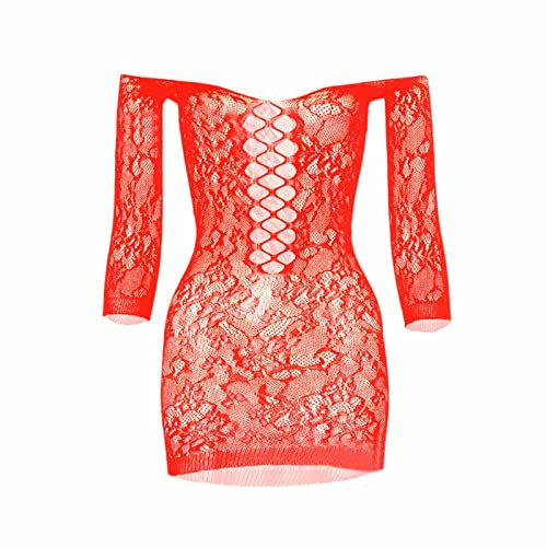 set schlafanzug Welche Shapewear Sexy Dessous Set Damen- mit offener , transparent, sexy Dessous, Jacquard-Overall Unterwäsche Damen Sexy Dessous weiße spitzenbluse oktoberfest pyjama damen kurz