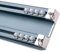 Doppelte Vorhangschiene Zur Deckenmontage, Deluxe Gardinenschiene 2-läufig, Robuste Gardinenstange Für Raumteiler(Color:Blue,Size:2m/6.6ft(1m*2))