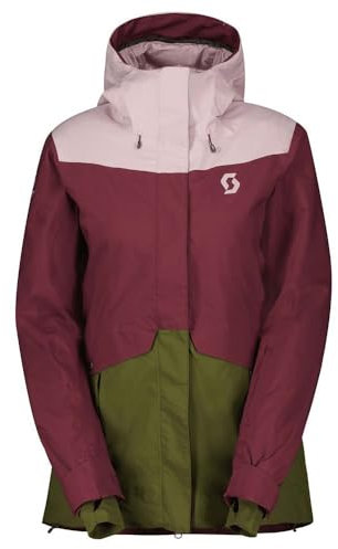 Scott W Ultimate Dryo Plus Jacket Colorblock-Lila - Daunen Wasserdichte isolierte Damen Freeride Skijacke, Größe S - Far