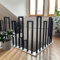 T-ZBDZ Ringhiera per Scale Interne a u, Corrimano per Scale Interne, Ringhiera a forma di u in Ferro, Parapetto Scala Esterni, per Corridoio Ingresso Terrazza, Nero, 110cm)