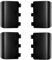 Ersatz-Akkudeckel für Xbox One X/One S Controller [nicht für Xbox One/Serie X/S], Xbox One X/One S Akkuabdeckung, Batteriefachabdeckung für Xbox One X/One S Controller (schwarz), 4 Stück
