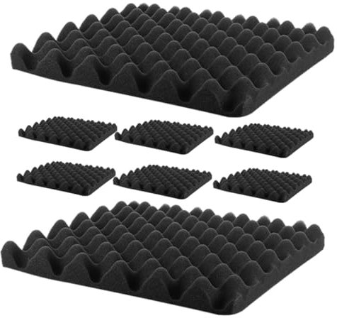 VICASKY 8 Pièces Panneau D'Insonorisation En Coton D'Isolation Phonique Panneaux D'Isolation Acoustique Ktv Bloc D'Absorption Acoustique Alimentation Insonorisée Coussinets