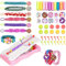 DOBWGXZ Friendship Bracelet Making Kit, Freundschaftsarmbänder Selber Machen, Armbänder Selber Machen Kinder-Bastelsets, Geburtstagsgeschenk für Mädchen (Soft Pink)