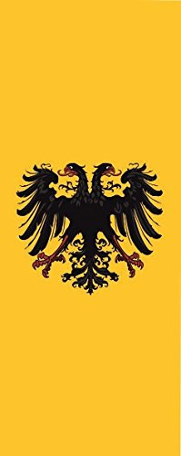 U24 Fahne Flagge Heiliges Römisches Reich Deutscher Nation ab 1401 im Hochformat Premiumqualität 80 x 200 cm