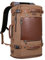 WITZMAN Vintage Reiserucksack Herren Canvas Rucksack Groß Laptop Rucksack 17 Zoll Convertible mit Schuhfach Reisetasche （A2021 Braun）