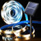 AOZBZ LED Strip 3m, LED Lichterkette Außen Solar Wasserdicht nach IP65 LED-Lichterkette im Freien 2 Modi LED Strip Angetrieben durch Solarbetrieben 90 LED Mit intelligentem Lichtsteuerungsmodus