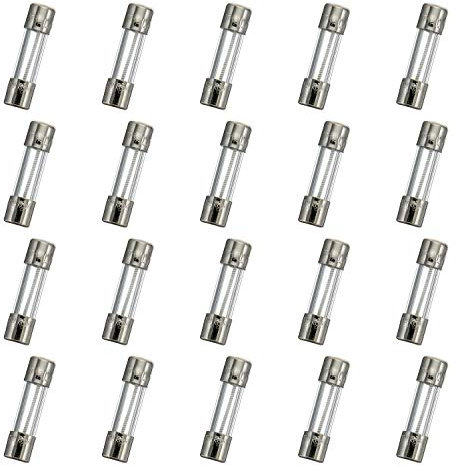 HUAREW T1AL250V 20 Stück 5x20mm langsam schmelzen glas sicherungen 1A 250V 0,2 x 0,78 Zoll Zeitverzögerungs sicherungen