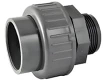 Union 3 pièces PVC pression mixte femelle 25 mm, mâle 20x27