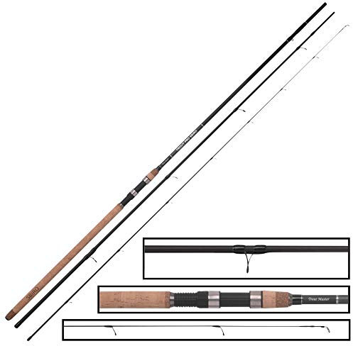 Trout Master 3,90m Trout Pro Sbiro 40g - Sbirolinorute zum aktiven Forellenangeln, Angelrute zum Sbirolinoangeln, Forellenrute für Forellenseen