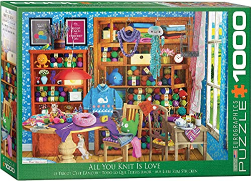 1000 Teile Puzzle Das fabelhafte Strickzimmer