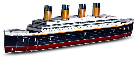 Puzelworx 3D-Puzzles für Erwachsene und Kinder – Titanic-Modellbausatz-Puzzle – Modellbau-Sets, 3D-Schaumpuzzle – Mint-Projekte für Kinder – tolles Geschenk – DIY-Projekt für Kinder (Titanic)
