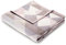 biederlack® kuschelig-weiche Wohndecke aus Baumwollmischgewebe I Made in Germany I Öko-Tex I nachhaltig produzierte Couchdecke I rosa Kuscheldecke Rauten Pastell I Sofa-Decke in 150x200cm