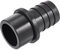 sourcing map PVC Pipe Fitting 32mm Barbed x 40mm OD Spigot Straight Tube Adapter Hose Quick Connector, Black
