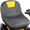 Funda de Asiento para cortacésped Compatible con Craftsman, John Deere, Cub Cadet, Kubota, Cubierta Universal para cortacésped (Gris y Amarillo)