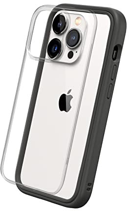 RhinoShield Modulares Case kompatibel mit [iPhone 14 Pro] | Mod NX - Anpassbare & stoßdämpfende Schutzhülle im schlanken Design - 3.5 Meter Fallschutz - Graphite