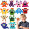 Cosysparks Nähset Kinder Monster, 12pack Bastelsets Für Kinder Nähset Anfänger Spaß Diy Pädagogisches Nähen Handwerk Geschenk mit Nähwerkzeugen Für Jungen Mädchen (Monster)