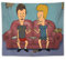QINGRONG Beavis And Butt-Head Poster Anime Kunstwerke Polyester Wandteppich Raum Ästhetische Wandkunst Drucke Zuhause Moderne Dekoration Geschenke 127 x 152,4 cm