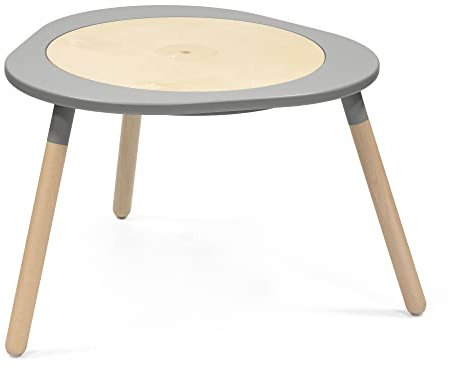 Stokke MuTable, Gris tempête - Version 2023 redesigné - Table de Jeu multifonctionnelle pour Enfants - Comprend Trois Tableaux d'activités Double Face - à partir de 18 Mois à 8 Ans