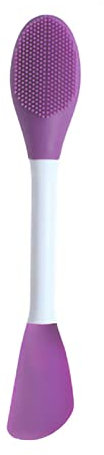 Spatula Cleansing Massage Brush Dual Face Mask Applicators Face Mask Brush Dual Face Mask Brush For Home (deep purple)