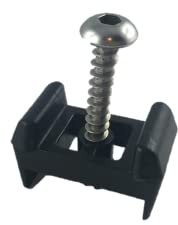 auf-mass24 Pfosten-Reparatur-SET Gittermattenhalter Pfostenbock PVC-Auflagebock (50)