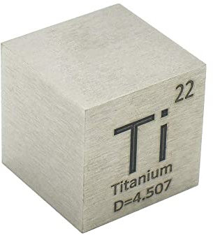 NEZIH Titan Würfel 10Mm Ti Block Für Element Sammlung Labor Experiment Material Hobbys Block Display Diy