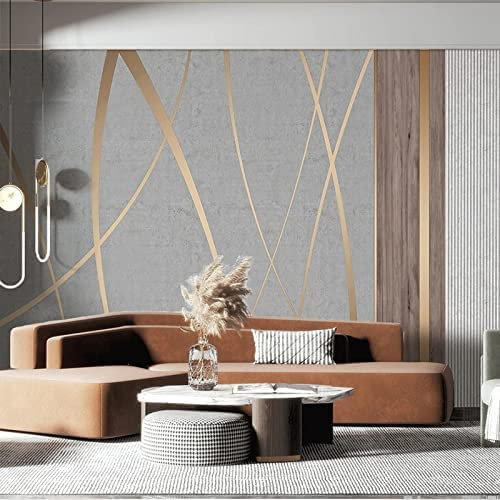 COJIC 3D Selbstklebende Wandtapete Gestreifte Holzmaserung Wandkunst Kinderzimmer Restaurant Bar Shop Wohnzimmer Schlafzimmer Wand Poster Dekoration Tapete Wandbild s 350 (Breite) x 256 (Höhe) cm