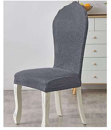 XGANGM Stretch Stuhlhussen 4er/ 2er Set Stuhlbezug Elastisch Abnehmbarer Waschbarer Runder Lehne Universal Hussen Für Stühle Stuhlüberzug Chair Cover Für Küche Restaurant Hochzeit,#6,6PCS
