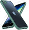 OWKEY Coque pour iPhone SE 2022/SE 2020 et iPhone 8/7 avec Verre Trempé, Etui Translucide Mat Arrière Housse Fine Antichoc Case pour iPhone SE 2022/SE 2020/8/7 (Vert)