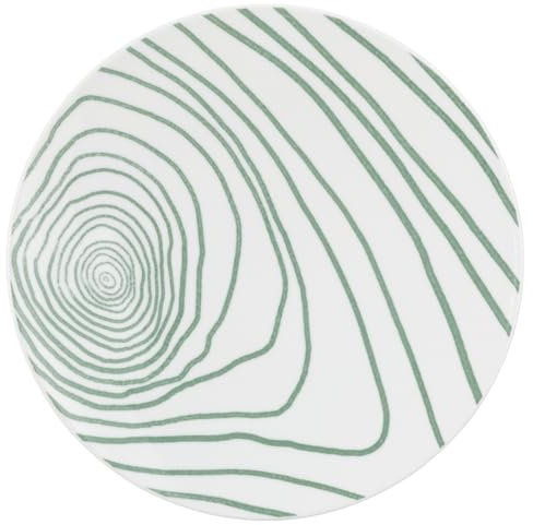 Life Round Dinner Plate 28 cm Nature Annual Rings Green