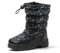JOMIX Stivali Bambini Ragazzi Doposci Stivaletti Bambine Ragazze da Neve Impermeabile Scarpe Invernalin Imbottite da Bimbi Bimbe MB9538 (Nero, 32)