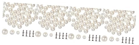 NUOBESTY 600paare Imitationsperlen-rivets Verschiedenen Für Kleidung Taschen Und -dekoration Perlen-spitzen Für Kreative Bastelprojekte Hochzeitsaccessoires Und Mehr