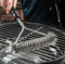 Garden Mile 12 Inch Wire Brush BBQ Grate Cleaner Stainless Steel Heavy Duty Scraper BBQ Brush Three Sided Wire Brushes For Cleaning Barbecue Accessories Perfect For Barbecues Grills Ovens