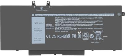 Shentec 3HWPP 10X1J Laptop Battery for Dell Latitude 14 5401 5411 15 5501 5511 Precision 3541 3551 17 7500 7506 2-in-1 Black Edition Series 03HWPP N2NLL 1VY7F 01VY7F 3YNXM