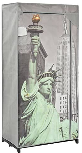 AJJHUUKI Haushaltsartikel, Kleiderschrank, New York, 75 x 45 x 160 cm, Stoff, Anzugmöbel
