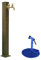 GMBAYUE Standbrunnen Garten mit Wasserhahn, Wasserzapfsäule Garten, Wassersäule Aus Edelstahl für Den Garten, Bewässerung/Waschen im Hinterhof(50cm(20in))