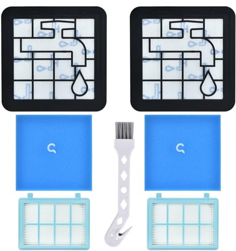 2 filtros para Philips FC9331/09, FC8010/02, FC9332/09, FC9329, FC9555, FC9333 FC9334 aspiradora, filtro de repuesto para Power Pro Compact Cyclone 5