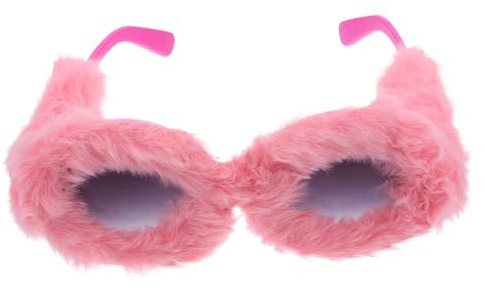 TOYANDONA Komfortable Lustige Sonnenbrille Aus Plüsch Für Fotos Kreatives Party-accessoire Für Maskeraden Musikfestivals Und Rollenspiele Uv-schutz Einfach Zu Tragen