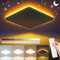 NEEMOSI LED Deckenleuchte Flach Dimmbar - 24W 3240LM Deckenlampe mit Fernbedienung, Quadrat LED Lampe mit 1800K Nachtlicht, Lampen für Schlafzimme Wohnzimmer Küche Badezimmer Kinderzimmer Ø29cm
