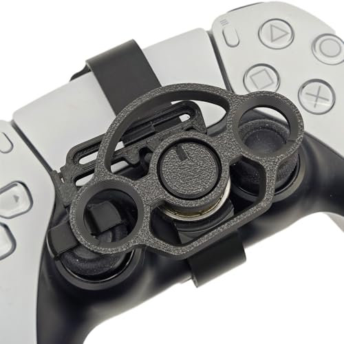 Racing Wheel Gaming Mini Steering Wheel Replacement for PS5/PS5 Slim,3D Printing Game Controller Auxiliary Accessories (B)