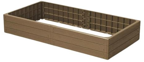 Garden Raised Grow Beds -STRONG- Rectangle Square Hex Vegetable Herb BOX Planter Trough (ECO Naturo, Rectangle 75cm x 150cm)