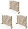 VERDELOOK Griglia Flexy, grigliato in legno estensibile fino a 120cm e alta 150cm ciliegio, Marrone (Confezione da 3)