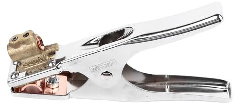 Ryanong Abrazadera de trabajo de conexión a tierra 300 A, abrazadera de tierra chapada en hierro cromado para soldar