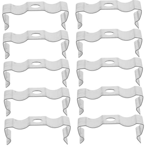 POPETPOP 50pcs Fluorescent Lamp Clamp Fixing Clamp Led Tube Light Mounting Clips Lamp Socket