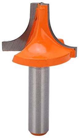 Segrehy Roundover Edging Router Bit 8mm Schaft, Einstellbare Tiefe Präzisions Fräser, Wolfram-Carbid Legierung für Holzbearbeitung, Größe 8x28mm, für Fußleisten, Möbelbau und Heimwerker
